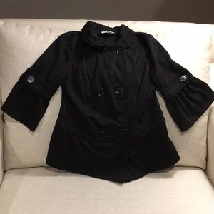 Double breasted knit top